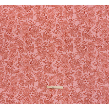 Printed Quilting Cotton by Anna Maria Textiles for Northcott - Rouge Peony Floral - Indelible Collection