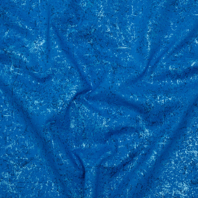 Pearl Finish Quilting Cotton by Patrick Lose for Northcott - Cornflower Textural Abstract - Glisten Collection