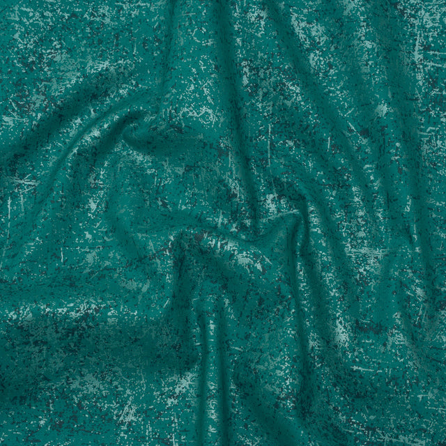 Pearl Finish Quilting Cotton by Patrick Lose for Northcott - Peacock Textural Abstract - Glisten Collection