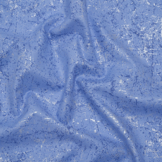 Pearl Finish Quilting Cotton by Patrick Lose for Northcott - Periwinkle Textural Abstract - Glisten Collection