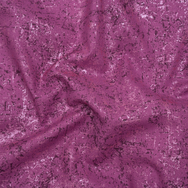 Pearl Finish Quilting Cotton by Patrick Lose for Northcott - Grape Textural Abstract - Glisten Collection