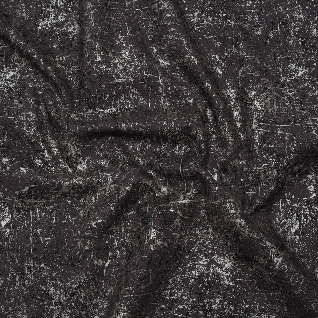 Pearl Finish Quilting Cotton by Patrick Lose for Northcott - Charcoal Textural Abstract - Glisten Collection