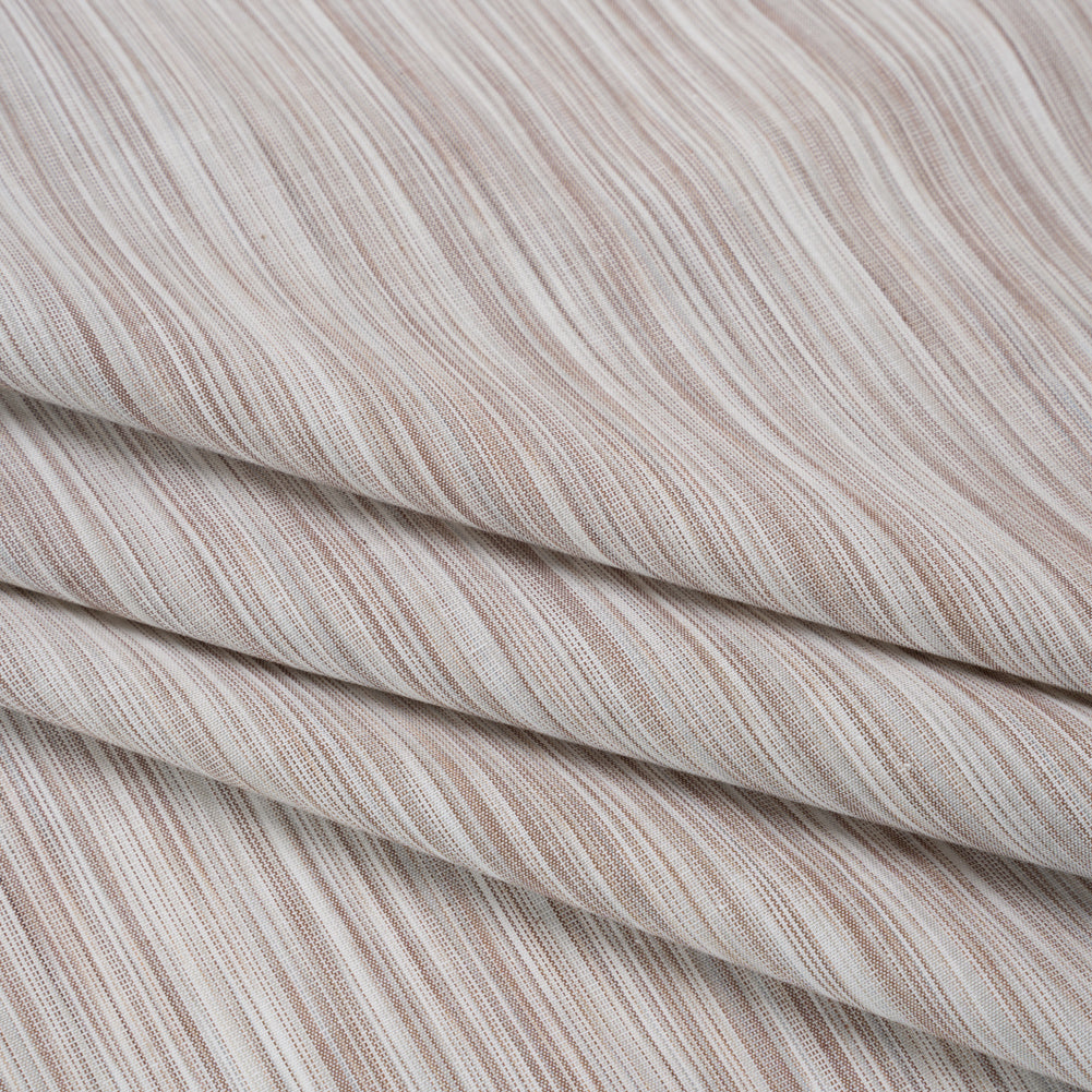 Woven Quilting Cotton Fabric by FIGO Studio - Taupe Striated - Space Dye Collection - Folded