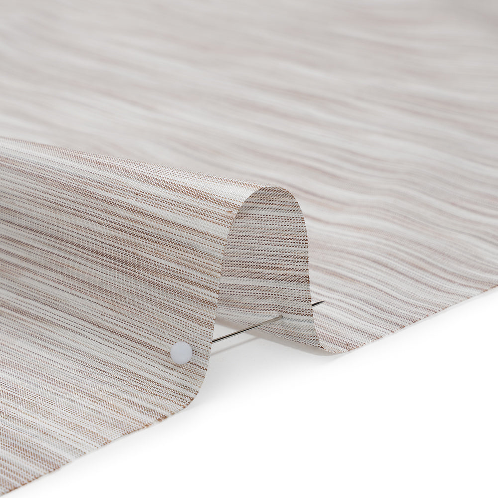 Woven Quilting Cotton Fabric by FIGO Studio - Taupe Striated - Space Dye Collection - Detail