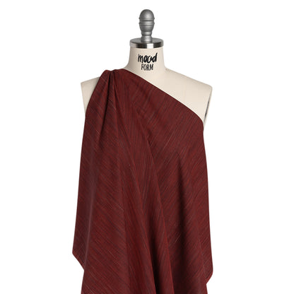 Woven Quilting Cotton Fabric by FIGO Studio - Wine Striated - Space Dye Collection