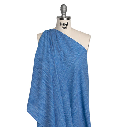 Woven Quilting Cotton Fabric by FIGO Studio - Aqua Striated - Space Dye Collection