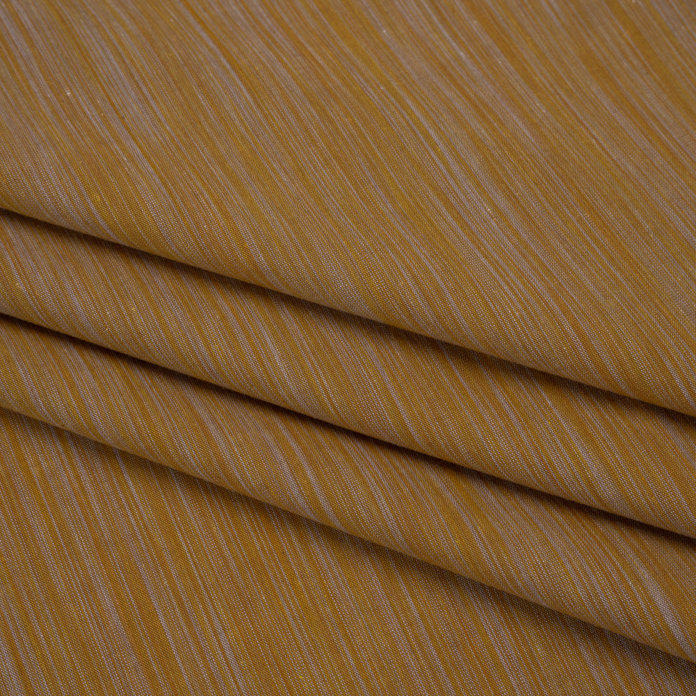 Woven Quilting Cotton Fabric by FIGO Studio - Gold Striated - Space Dye Collection - Folded