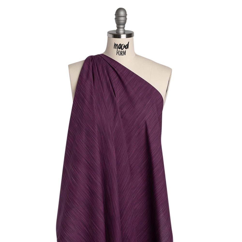 Woven Quilting Cotton Fabric by FIGO Studio - Violet Striated - Space Dye Collection - Drape
