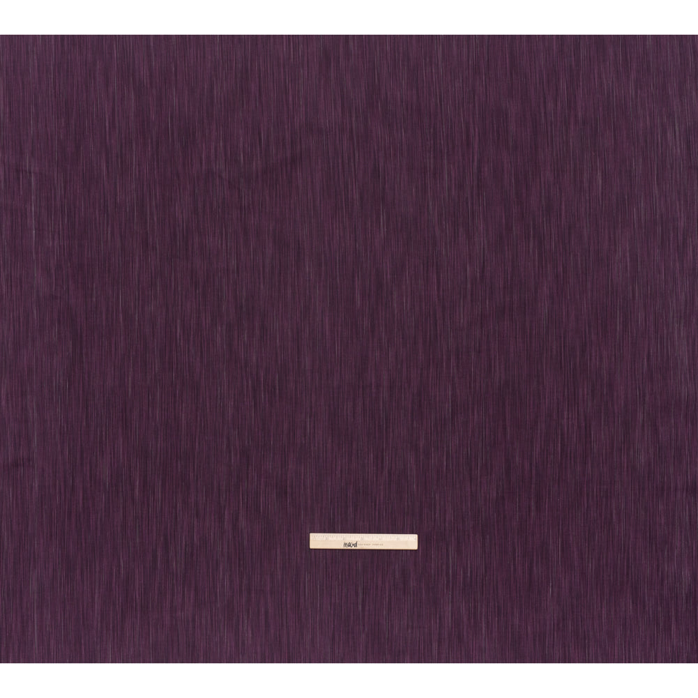 Woven Quilting Cotton Fabric by FIGO Studio - Eggplant Striated - Space Dye Collection - Full