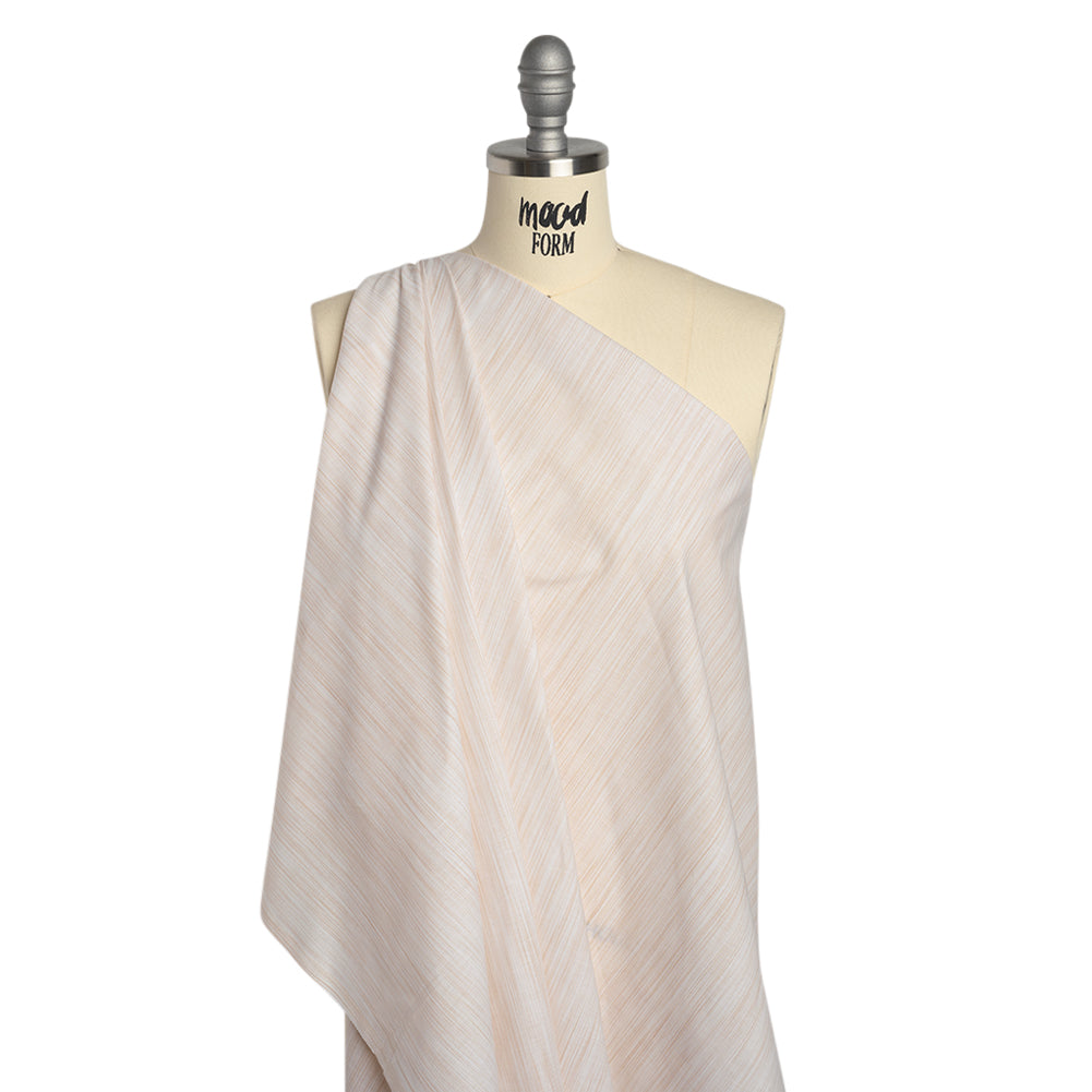Woven Quilting Cotton Fabric by FIGO Studio - Cream Striated - Space Dye Collection - Drape
