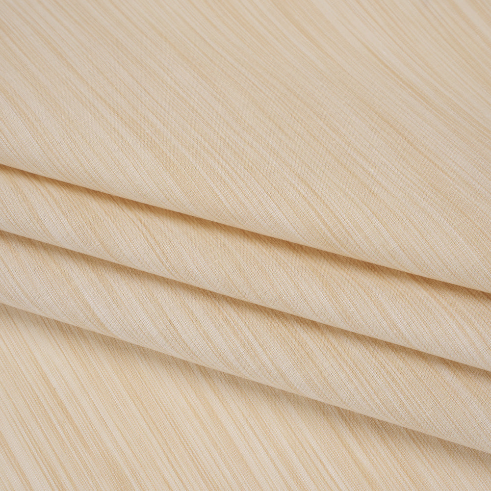 Woven Quilting Cotton Fabric by FIGO Studio - Biscuit Striated - Space Dye Collection - Folded