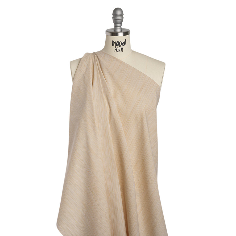 Woven Quilting Cotton Fabric by FIGO Studio - Biscuit Striated - Space Dye Collection - Drape