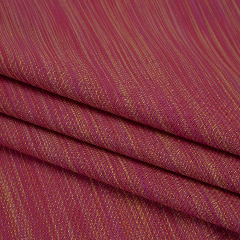 Woven Quilting Cotton Fabric by FIGO Studio - Berry Striated - Space Dye Collection - Folded