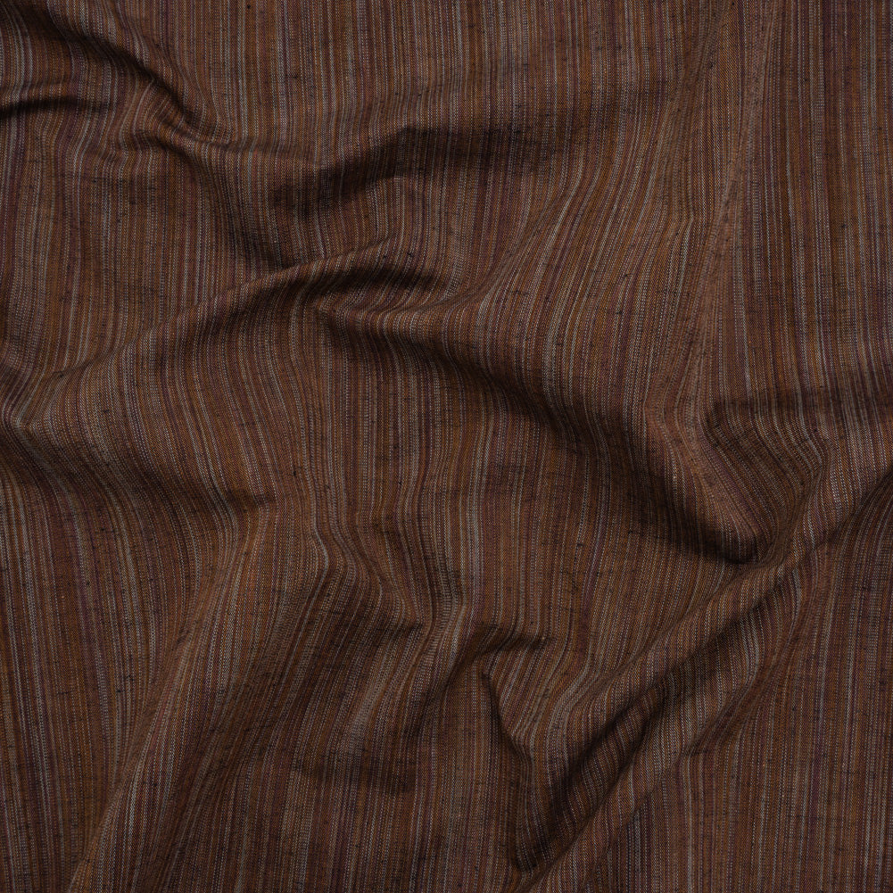 Woven Quilting Cotton Fabric by FIGO Studio - Cocoa Striated - Space Dye Collection