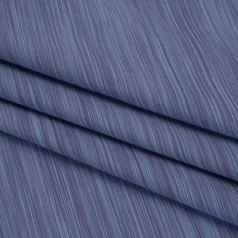 Woven Quilting Cotton Fabric by FIGO Studio - Navy Striated - Space Dye Collection - Folded