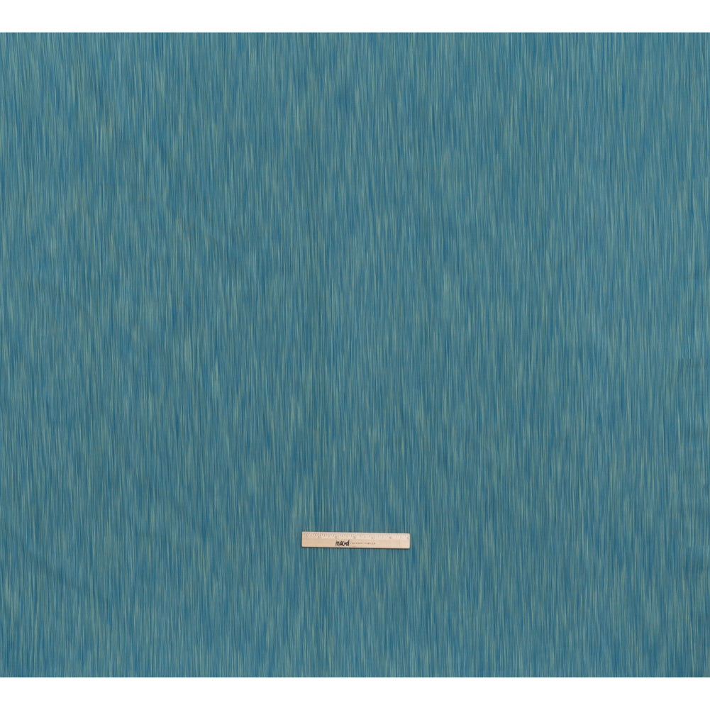 Woven Quilting Cotton Fabric by FIGO Studio - Teal Striated - Space Dye Collection - Full