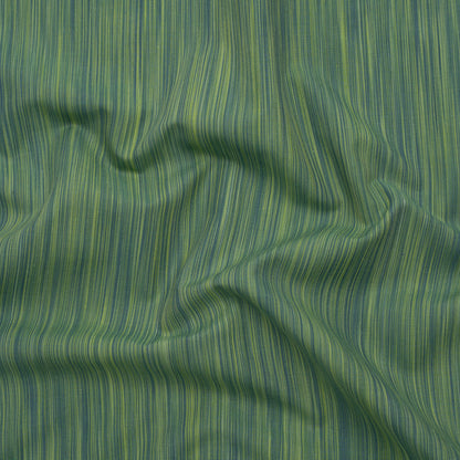 Woven Quilting Cotton Fabric by FIGO Studio - Green Striated - Space Dye Collection