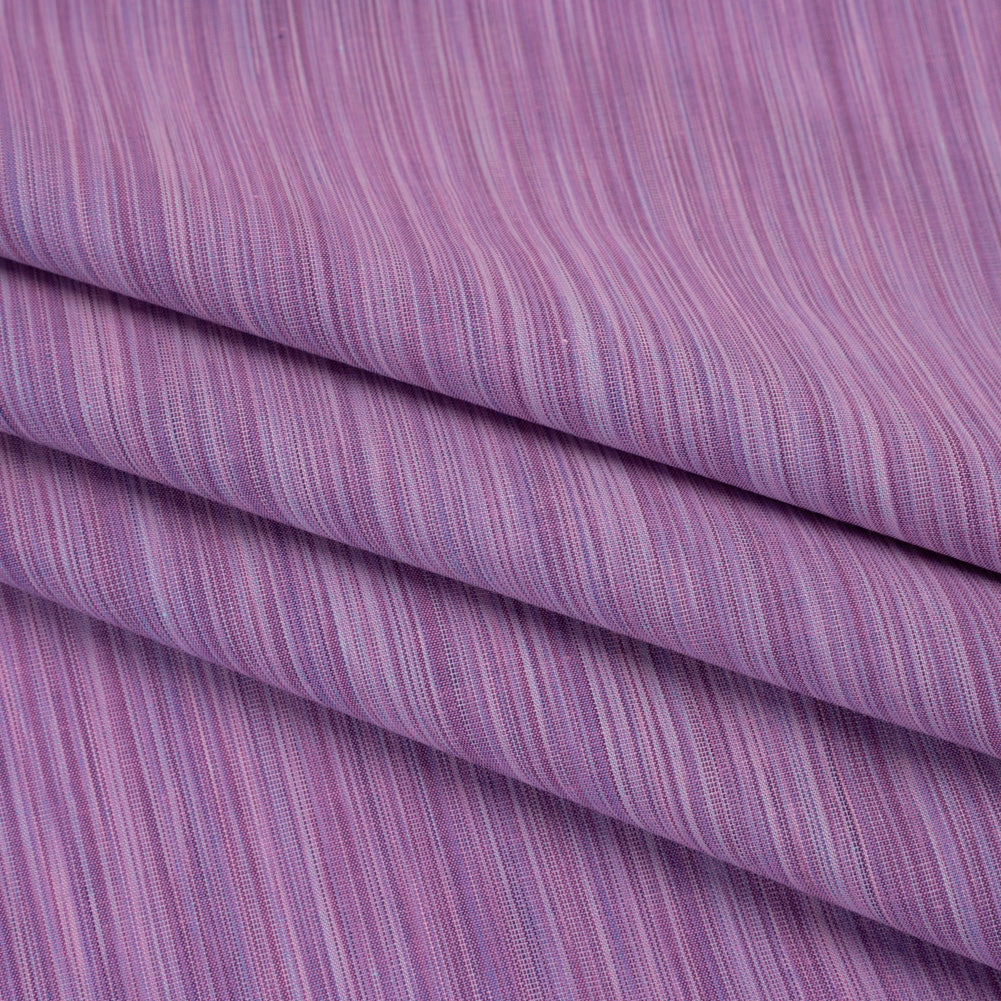 Woven Quilting Cotton Fabric by FIGO Studio - Lavender Striated - Space Dye Collection - Folded