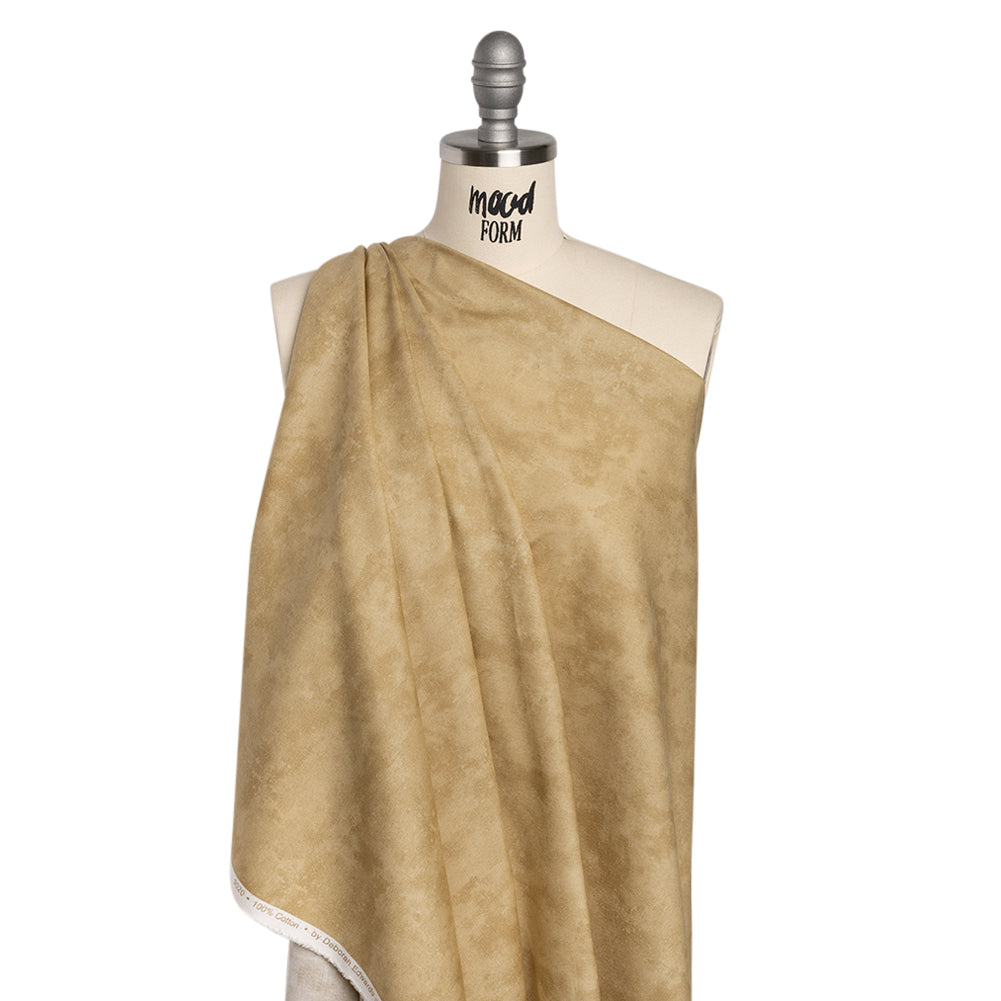 Printed Quilting Cotton by Deborah Edwards Northcott Studio - Taupe Fresco Texture - Toscana Collection