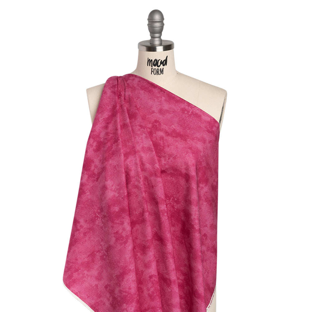 Printed Quilting Cotton by Deborah Edwards Northcott Studio - Razzberry Fresco Texture - Toscana Collection - Folded