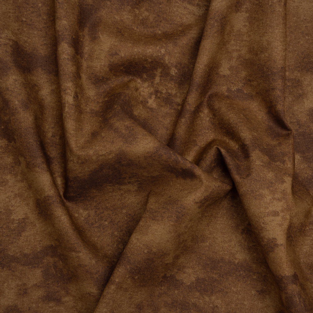 Printed Quilting Cotton by Deborah Edwards Northcott Studio - Chocolate Fresco Texture - Toscana Collection Drape