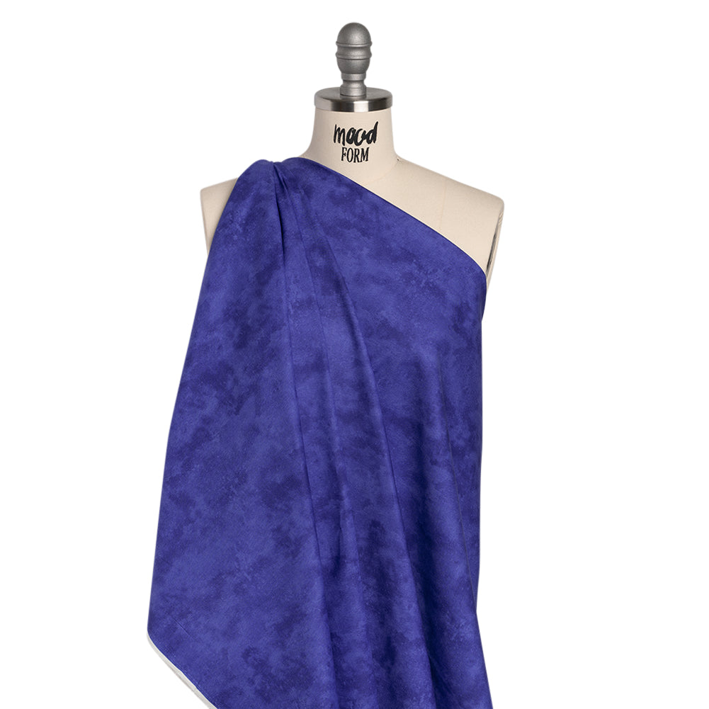 Printed Quilting Cotton by Deborah Edwards Northcott Studio - Blue Yonder Fresco Texture - Toscana Collection Folded