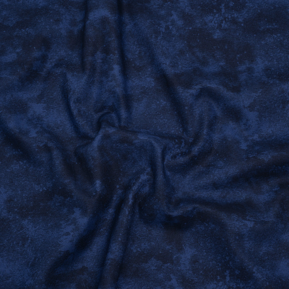 Printed Quilting Cotton by Deborah Edwards Northcott Studio - Midnight Fresco Texture - Toscana Collection Drape