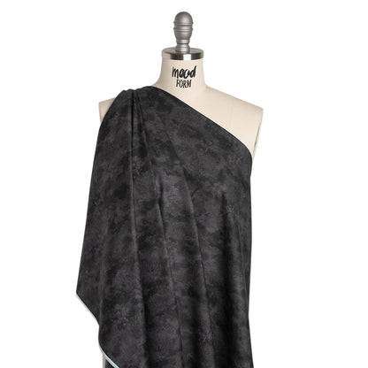 Printed Quilting Cotton by Deborah Edwards Northcott Studio - Graphite Fresco Texture - Toscana Collection Folded