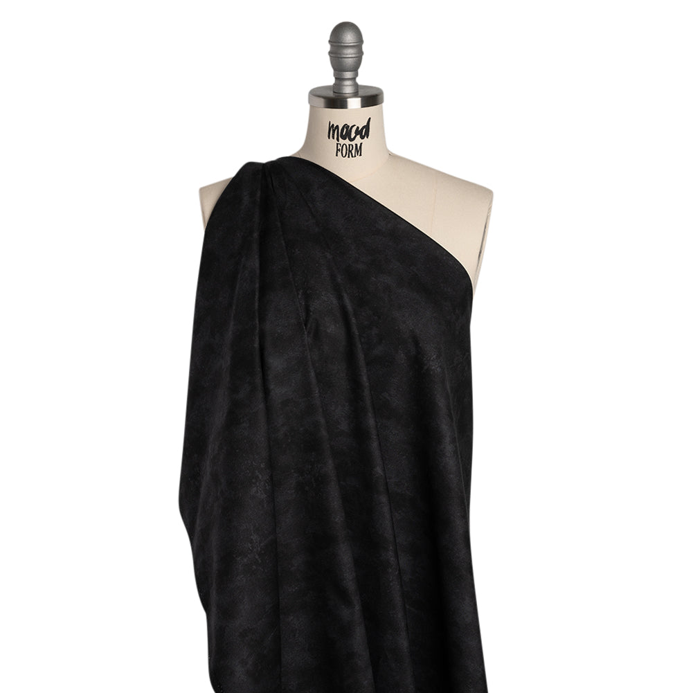 Printed Quilting Cotton by Deborah Edwards Northcott Studio - Ebony Fresco Texture - Toscana Collection Folded