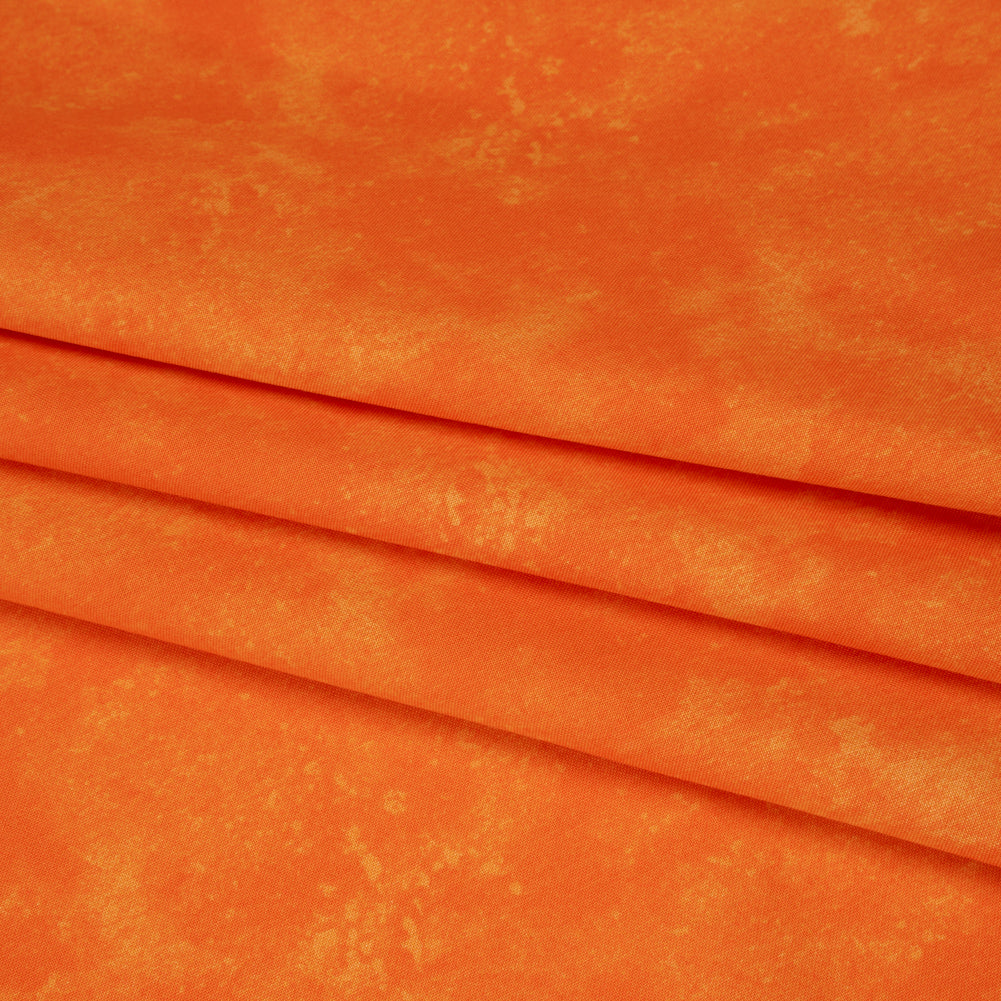 Printed Quilting Cotton by Deborah Edwards Northcott Studio - Orange Zest Fresco Texture - Toscana Collection Detail