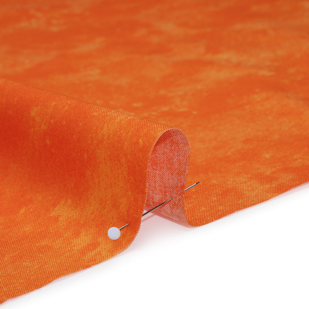 Printed Quilting Cotton by Deborah Edwards Northcott Studio - Orange Zest Fresco Texture - Toscana Collection Full