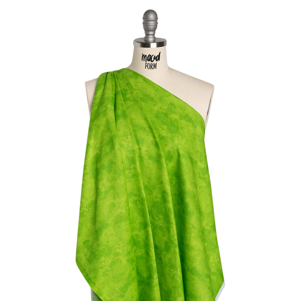 Printed Quilting Cotton by Deborah Edwards Northcott Studio - Peridot Fresco Texture - Toscana Collection Folded