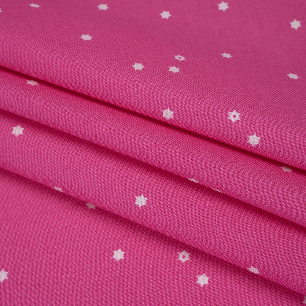 Printed Quilting Cotton by Ghazal Razavi for FIGO Studio - Pink Flowers - Seasons Basics Collection - Detail