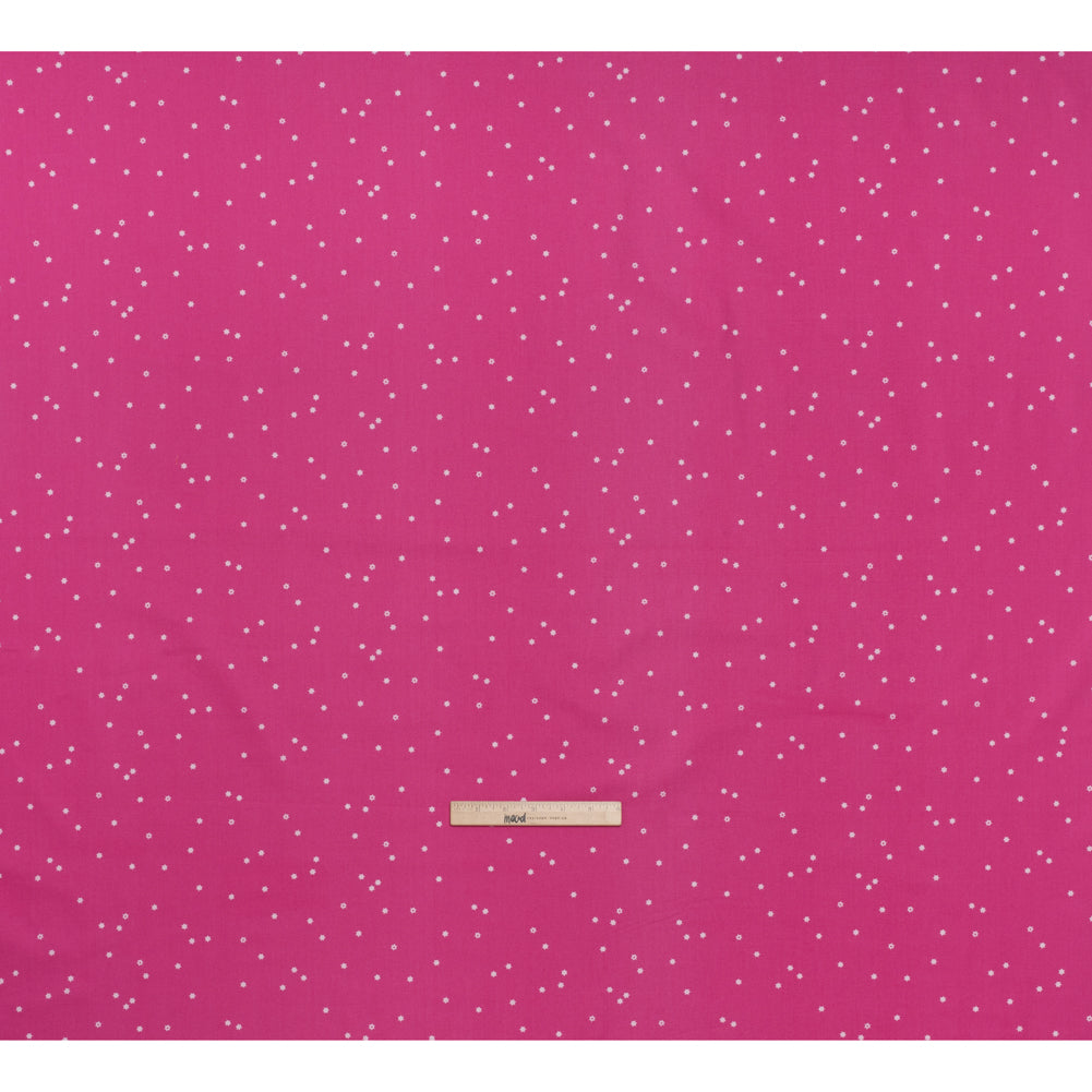 Printed Quilting Cotton by Ghazal Razavi for FIGO Studio - Pink Flowers - Seasons Basics Collection - Full - Image 5 of 6
