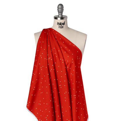Printed Quilting Cotton by Ghazal Razavi for FIGO Studio - Red Flowers - Seasons Basics Collection