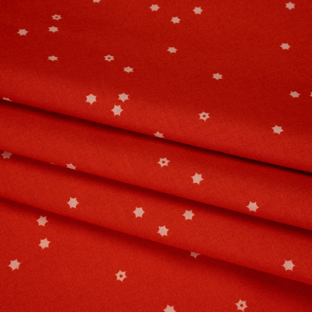 Printed Quilting Cotton by Ghazal Razavi for FIGO Studio - Red Flowers - Seasons Basics Collection