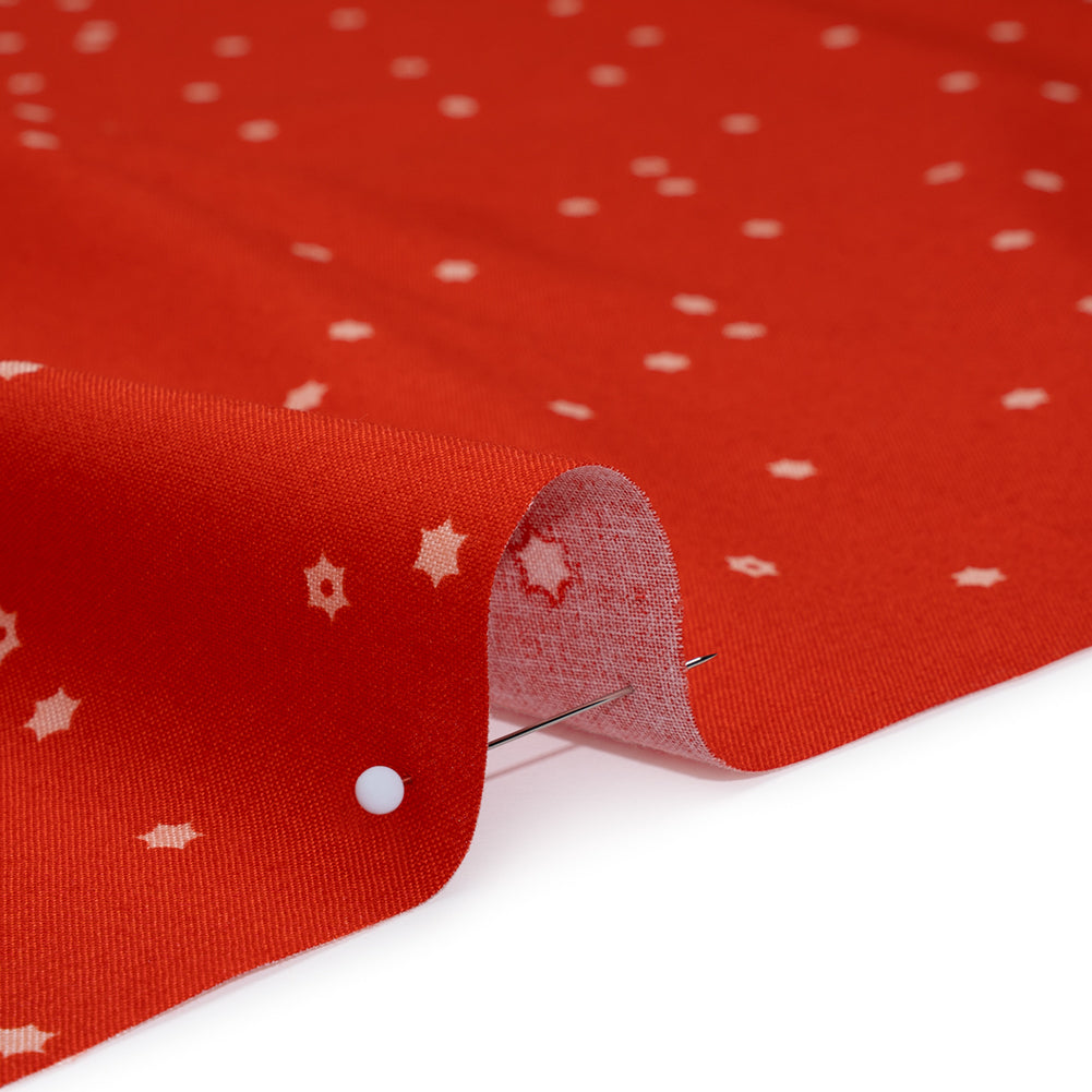 Printed Quilting Cotton by Ghazal Razavi for FIGO Studio - Red Flowers - Seasons Basics Collection