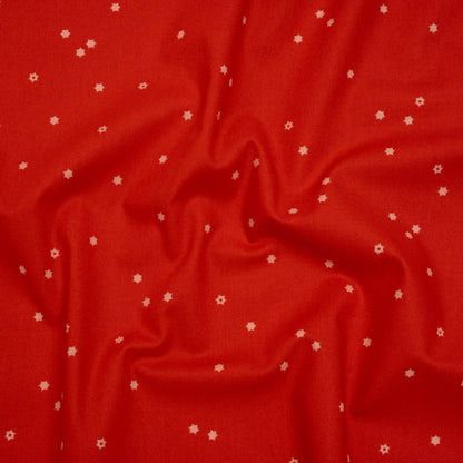 Printed Quilting Cotton by Ghazal Razavi for FIGO Studio - Red Flowers - Seasons Basics Collection