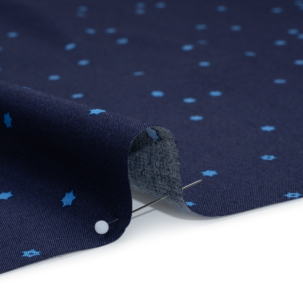 Printed Quilting Cotton by Ghazal Razavi for FIGO Studio - Navy Flowers - Seasons Basics Collection - Full