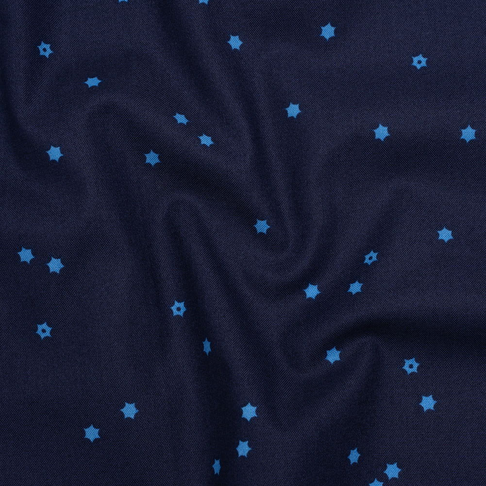 Printed Quilting Cotton by Ghazal Razavi for FIGO Studio - Navy Flowers - Seasons Basics Collection