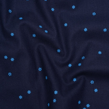 Printed Quilting Cotton by Ghazal Razavi for FIGO Studio - Navy Flowers - Seasons Basics Collection