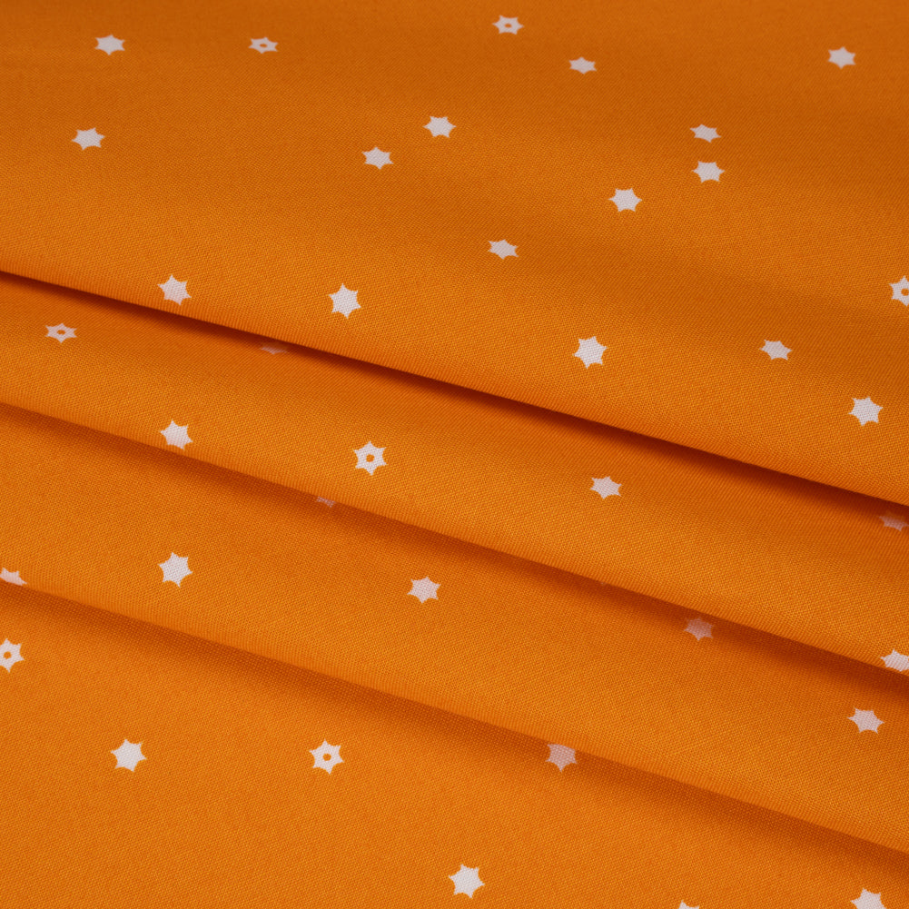 Printed Quilting Cotton by Ghazal Razavi for FIGO Studio - Orange Flowers - Seasons Basics Collection