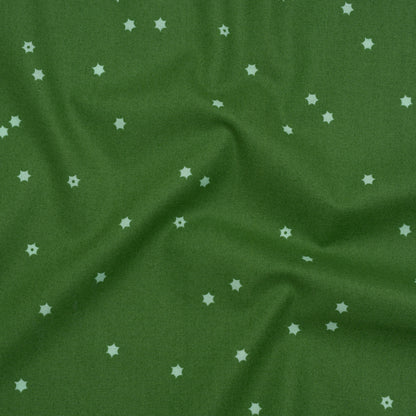 Printed Quilting Cotton by Ghazal Razavi for FIGO Studio - Green Flowers - Seasons Basics Collection