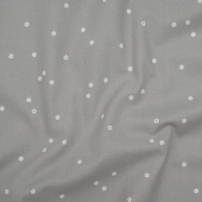 Printed Quilting Cotton by Ghazal Razavi for FIGO Studio - Gray Flowers - Seasons Basics Collection