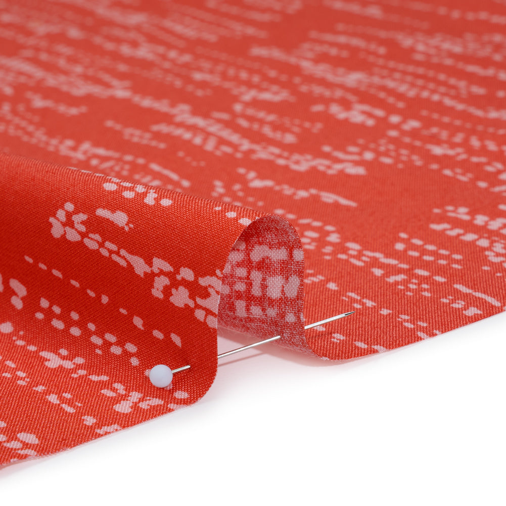 Printed Quilting Cotton by Ghazal Razavi for FIGO Studio - Coral Grass Patch - Seasons Basics Collection - Full