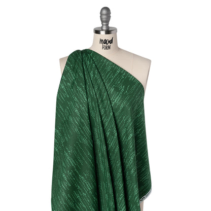 Printed Quilting Cotton by Ghazal Razavi for FIGO Studio - Green Grass Patch - Seasons Basics Collection Folded