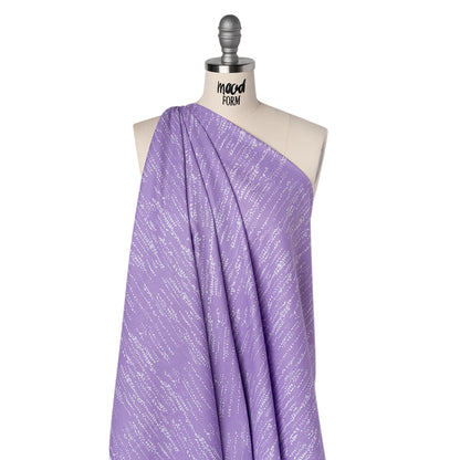 Printed Quilting Cotton by Ghazal Razavi for FIGO Studio - Lilac Grass Patch - Seasons Basics Collection