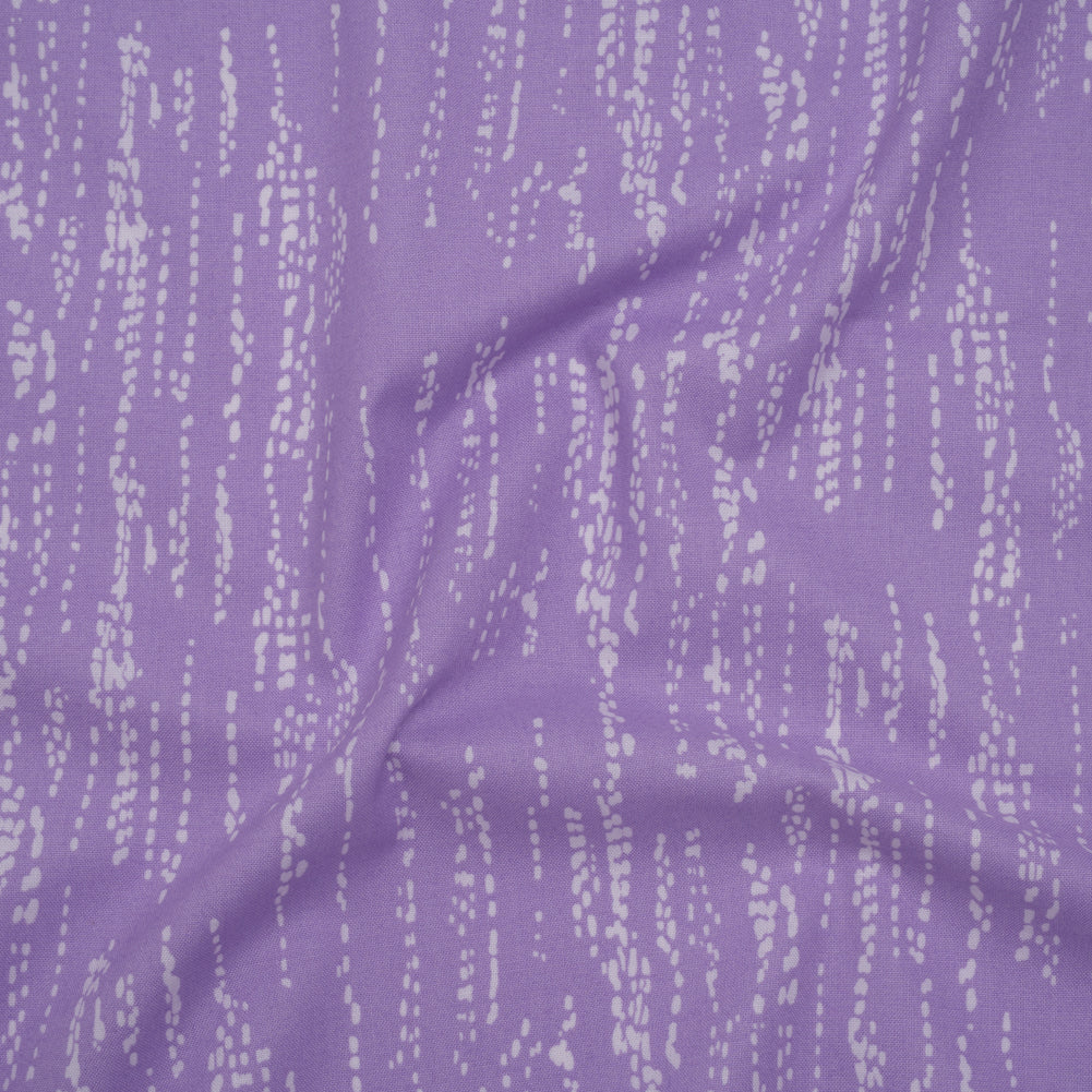 Printed Quilting Cotton by Ghazal Razavi for FIGO Studio - Lilac Grass Patch - Seasons Basics Collection - Drape