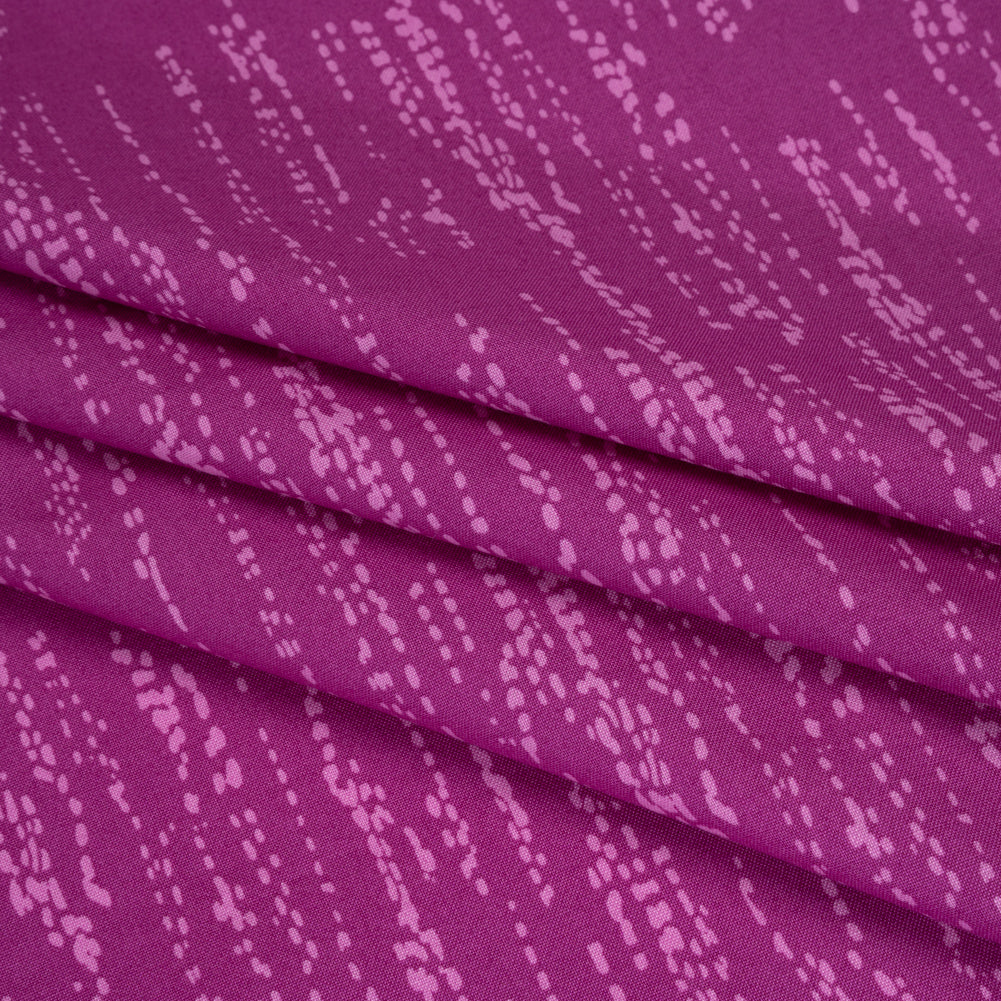 Printed Quilting Cotton by Ghazal Razavi for FIGO Studio - Fuchsia Grass Patch - Seasons Basics Collection Detail