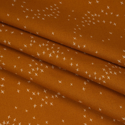 Printed Quilting Cotton by Ghazal Razavi for FIGO Studio - Caramel Birds - Seasons Basics Collection
